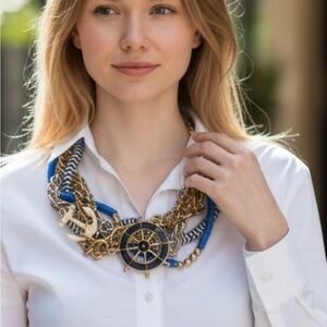 Elegant Nautical Statement Necklace